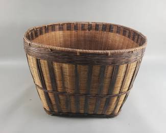 Lot 220  Vintage hand woven basket