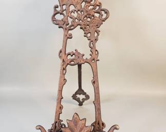 Lot 552  Ornate antique style cast iron table top display