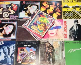 Lot 390h  24 vintage vinyl records various artists
