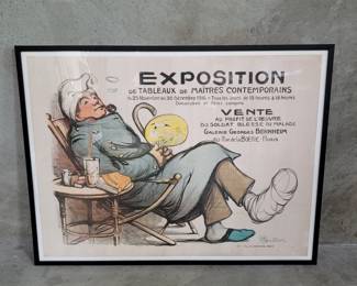 037  Lot 640  Vintage Francisque Poulbot lithograph poster