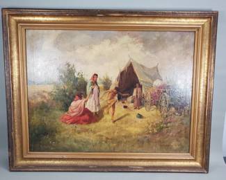 082  Lot 298  Vintage signed oil on canvas