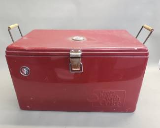 Lot 366  Vintage CocaCola ice chest with Buick emblems