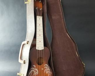 Lot 240  Vintage harmony Silvertone soprano ukelele