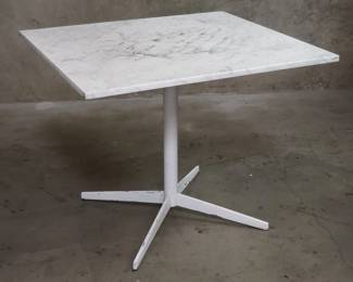 115  Lot 159  Midcentury modern metal base with marble top