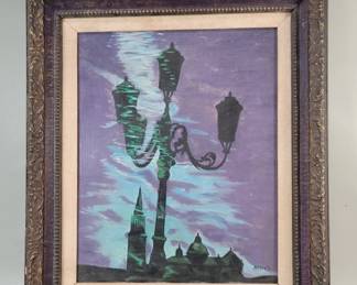 073  Lot 471  Vintage signed oil painting on canvas