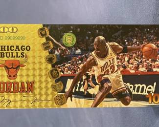 Lot 366h  Michael Jordan custommade card