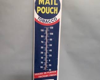 160  Lot 264  Vintage metal Chew Mail Pouch Tobacco wall