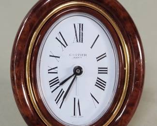 146  Lot 370  Vintage Cartier table alarm clock