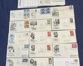 Lot 333h  Lot of First Day Issue stamps  envelope
