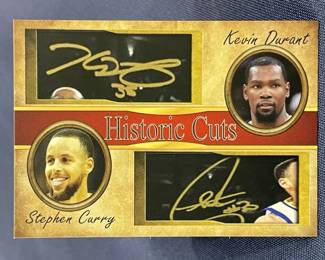 Lot 365h  Kevin Durant  Stephen Curry custom Historic cuts