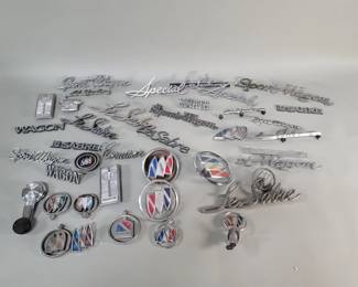 Lot 354  Group of vintage metal car emblems