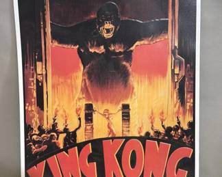 Lot 295  Vintage embossed King Kong metal wall sign