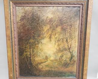 088  Lot 250  Signed vintage Charles Hetherington oil on canvas