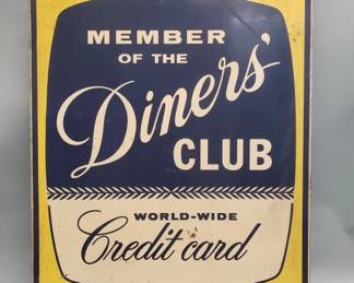 109  Lot 428  Midcentury Diners Club Worldwide credit card