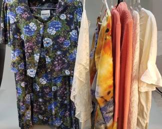 Lot 130  Group of womens vintage clothes, tops etc