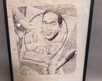 195  Lot 598  Signed Wayne McDonald The Juice lithograph