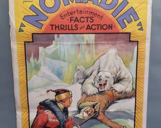 175  Lot 604  Vintage Nomadie theatrical movie poster