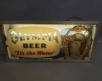 Lot 429  Vintage Olympia Beer sign