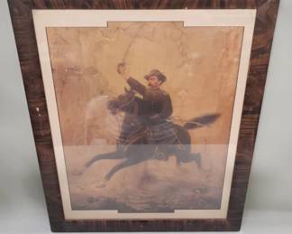 Lot 287  Antique Sheridans Ride chromolithograph by