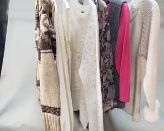 Lot 119  Group of womens vintage sweaters  tops, Ralph