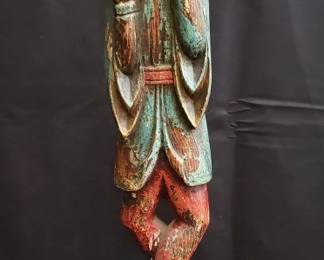 Lot 591  Vintage carved wood folk art sculpture