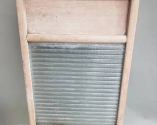 Lot 446  Pair of wood frame glass wash boards