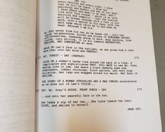 Lot 361  Secretary 2nd draft script by Erin Cressida