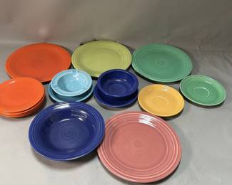 169  Lot 396  Group of Fiesta Dinnerware plates