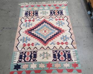 Lot 490  Vintage Turkish style handmade rug