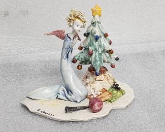 Lot 303h  Vintage Italian Lo Scricciolo porcelain sculpture
