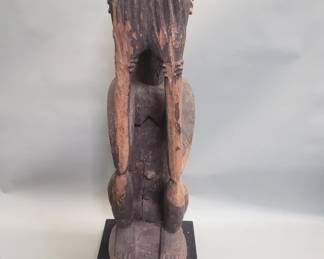 Lot 225  Hand carved wood Rice God tribal figure