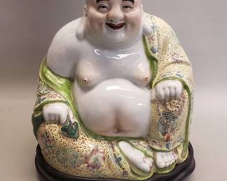 Lot 201  Vintage Fujian Huiguan Changzi porcelain Buddha