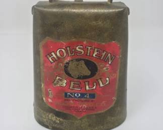 Lot 578  Antique Holstein Cow Bell No. 4 by Blum