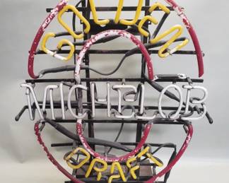 097  Lot 232  Vintage Michelob Golden Draft Light neon sign