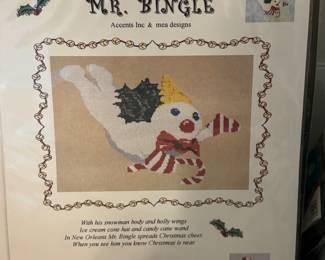Cross-stitch patterns (Mr. Bingle)