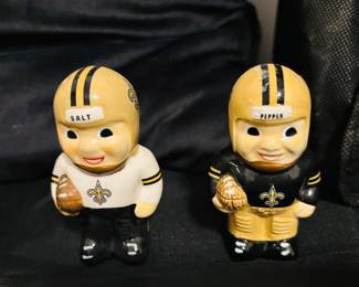 Saints salt & pepper shaker set