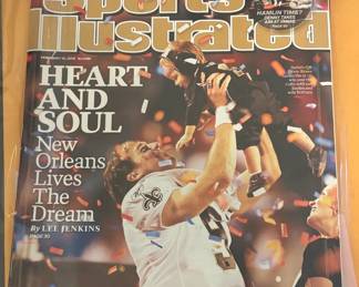 Saints SuperBowl memorabilia