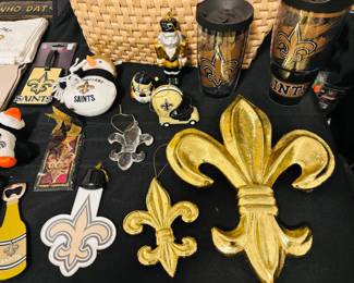 Saints ornaments, decor, cups & more