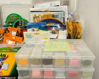 Cross-stitch thread sets and supplies
