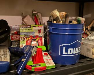 Painting supplies: brushes, rollers, pans, edgers & more