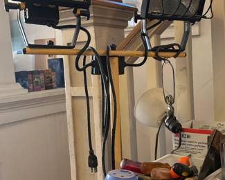 Halogen light on stand