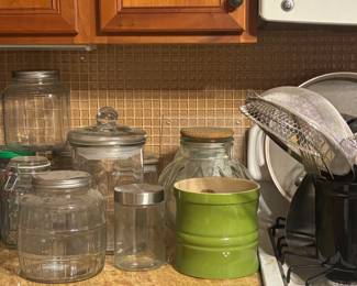 Large jars, great for kitchen storage & decor