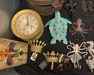 Unique coat hooks and other decor