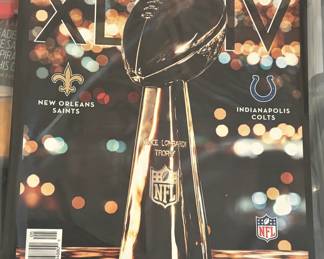 Saints SuperBowl memorabilia