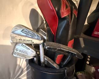 Golf Clubs and Carrier