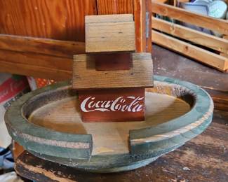 CocaCola Wooden Boat Display