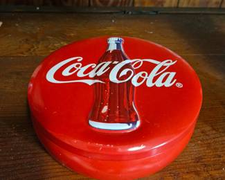 Vintage CocaCola Button Sign second image