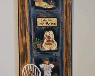 Folk Art Wall Plaque