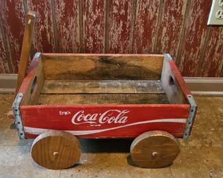 CocaCola Wooden Crate Wagon