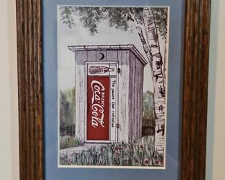 CocaCola Outhouse Print